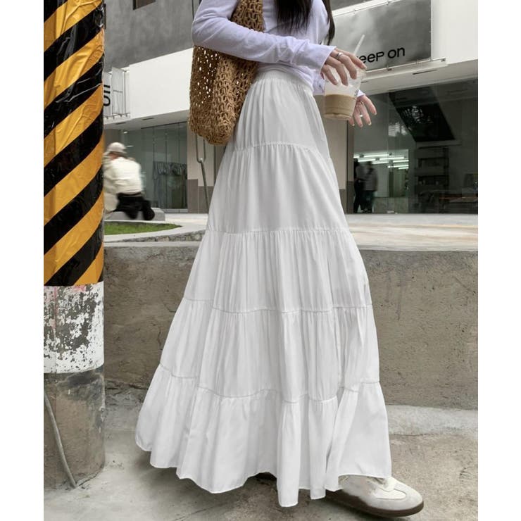 ティアードスカート 韓国風ロングスカート | Miniministore | 詳細画像14 