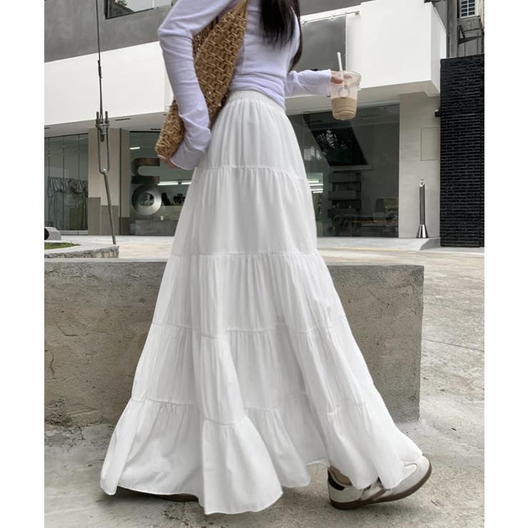 ティアードスカート 韓国風ロングスカート | Miniministore | 詳細画像17 