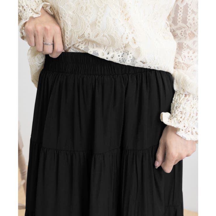 ティアードスカート 韓国風ロングスカート | Miniministore | 詳細画像22 
