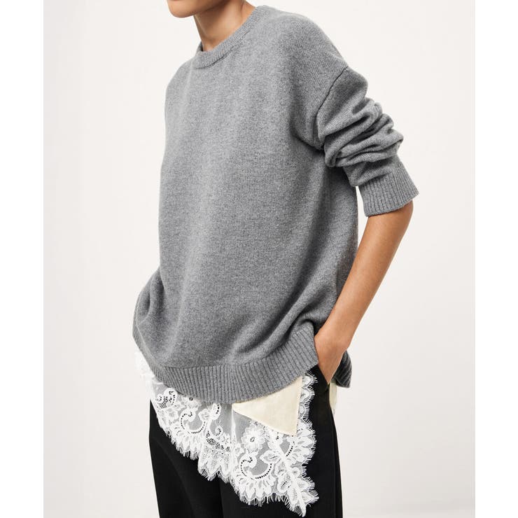 サテン調レーストリムキャミソールVネック | Miniministore | 詳細画像10 