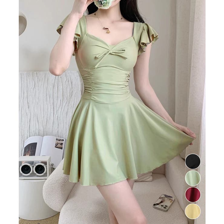 フレアワンピース水着体型カバーレディース | Miniministore | 詳細画像1 