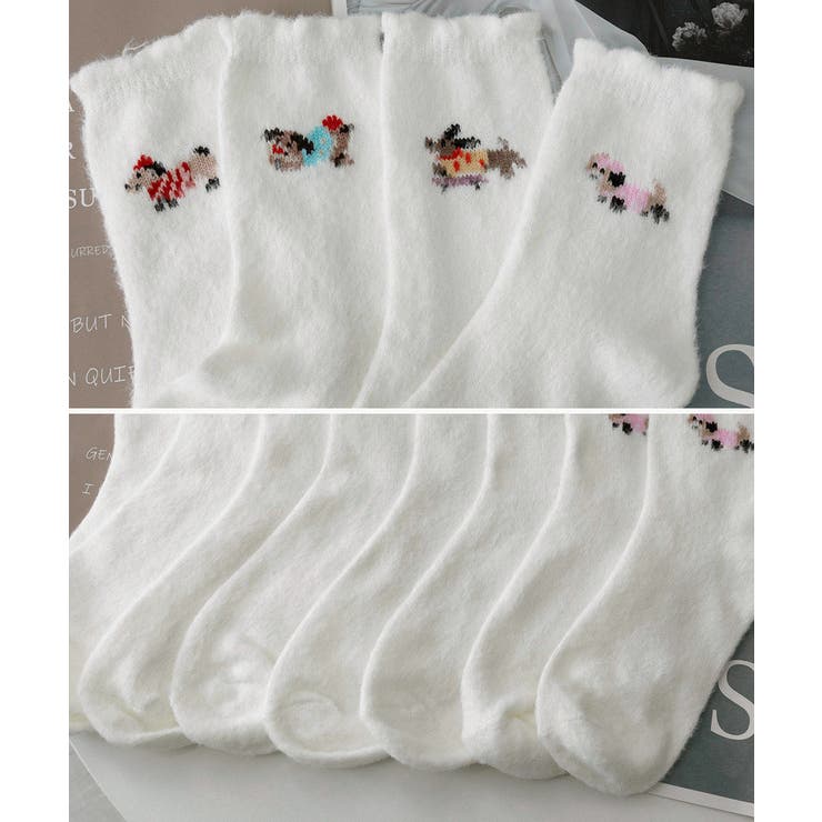 もこもこ靴下 4足セットワンポイント靴下 | Miniministore | 詳細画像23 