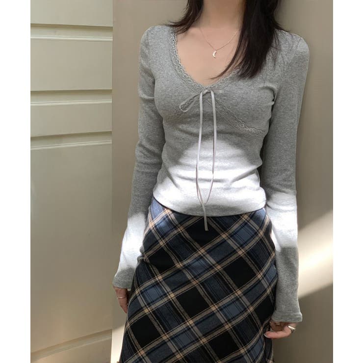 カップ付きトップス レディース Vネック | Miniministore | 詳細画像11 