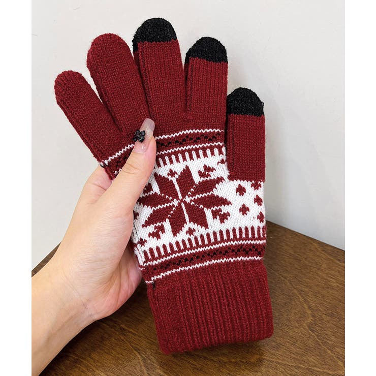 ノルディック柄手袋 スマホ対応暖かい手袋 | Miniministore | 詳細画像14 