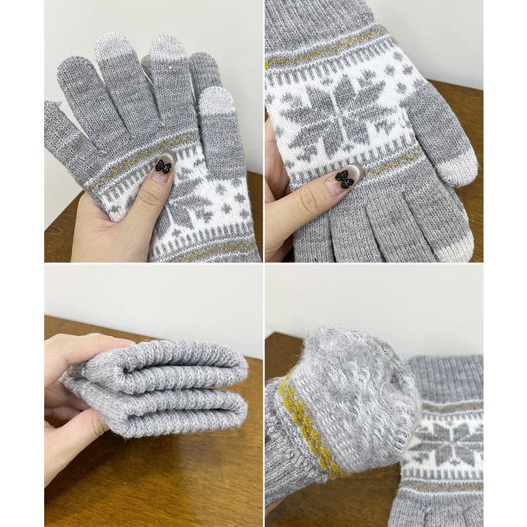 ノルディック柄手袋 スマホ対応暖かい手袋 | Miniministore | 詳細画像22 