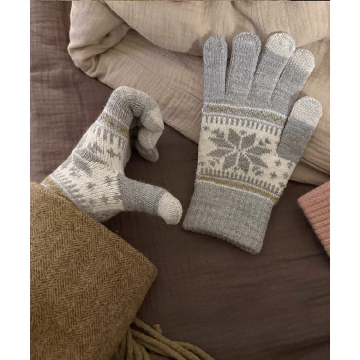 ノルディック柄手袋 スマホ対応暖かい手袋 | Miniministore | 詳細画像3 