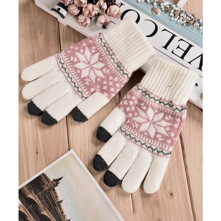 ノルディック柄手袋 スマホ対応暖かい手袋 | Miniministore | 詳細画像5 