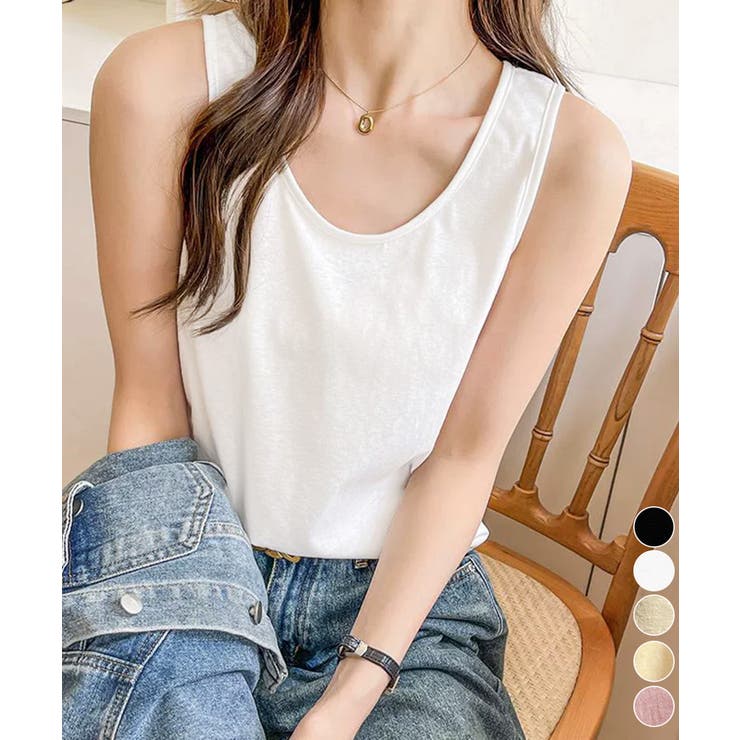 無地タンクトップレディース重ね着インナー | Miniministore | 詳細画像1 