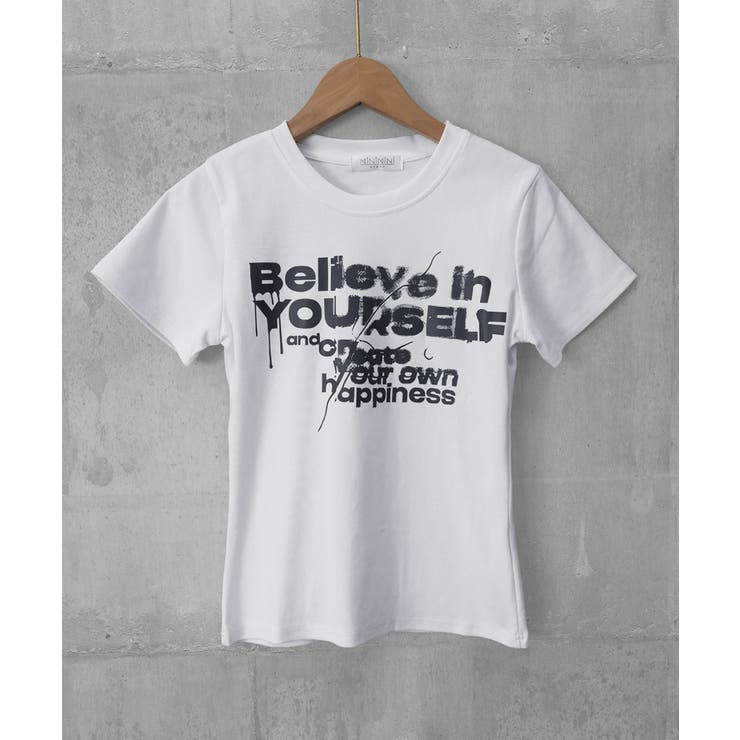 タイトロゴTシャツグラフィック半袖韓国風 | Miniministore | 詳細画像21 