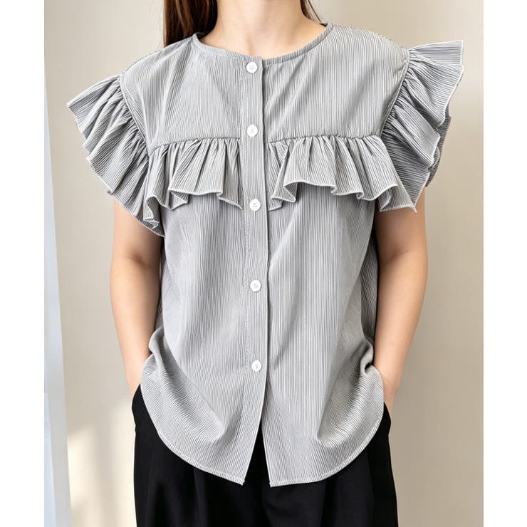 レディースフリルブラウス 半袖シャツ夏服 | Miniministore | 詳細画像20 