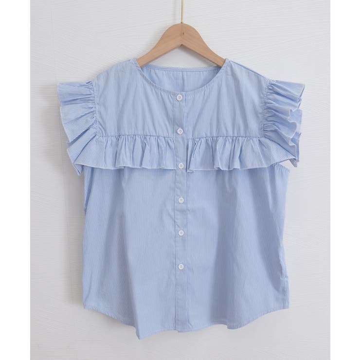 レディースフリルブラウス 半袖シャツ夏服 | Miniministore | 詳細画像28 
