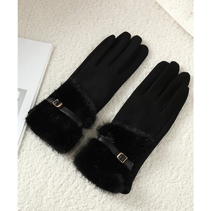 ファー付き手袋 スエード調 防寒手袋秋冬 | Miniministore | 詳細画像17 