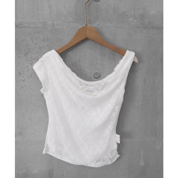 オフショル レースカットソー半袖Tシャツ | Miniministore | 詳細画像29 