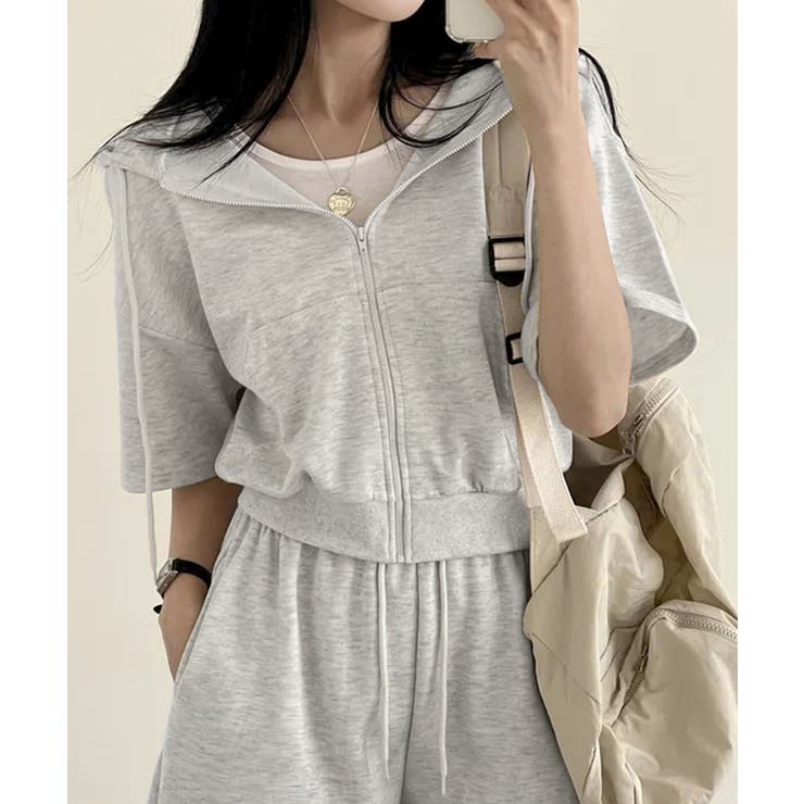 スウェットセットアップレディース半袖夏服 | Miniministore | 詳細画像13 