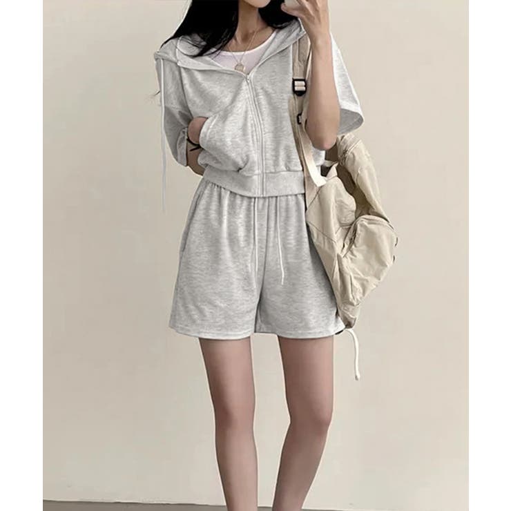 スウェットセットアップレディース半袖夏服 | Miniministore | 詳細画像16 