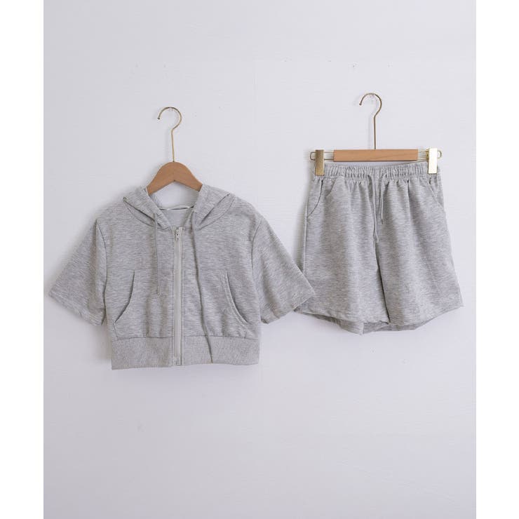 スウェットセットアップレディース半袖夏服 | Miniministore | 詳細画像24 