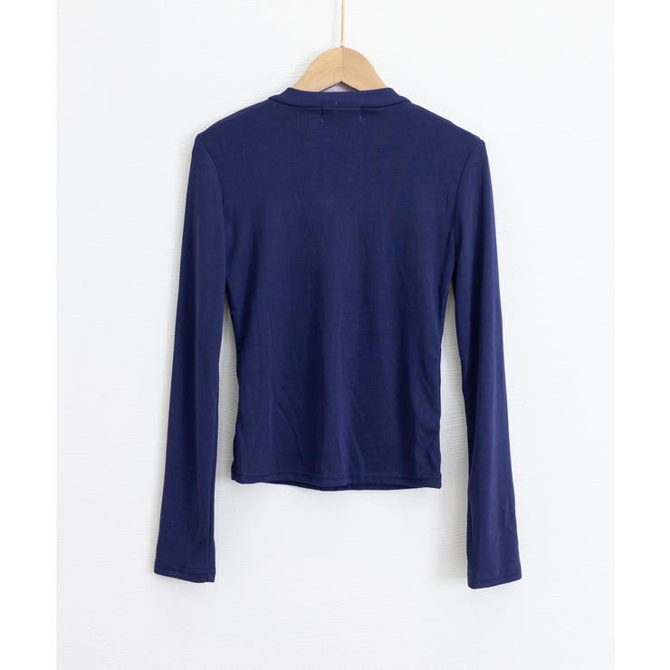 ハーフボタンカットソー長袖タイトtシャツ | Miniministore | 詳細画像29 