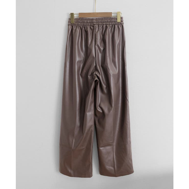 フェイクレザーワイドパンツ ハイウエスト | Miniministore | 詳細画像27 