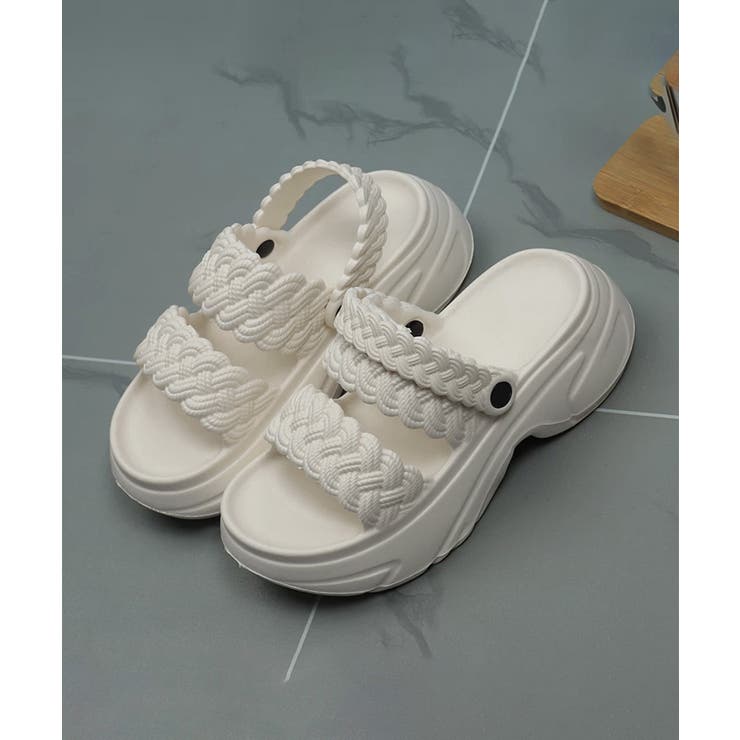編み込みEVA厚底サンダルレディース美脚 | Miniministore | 詳細画像19 