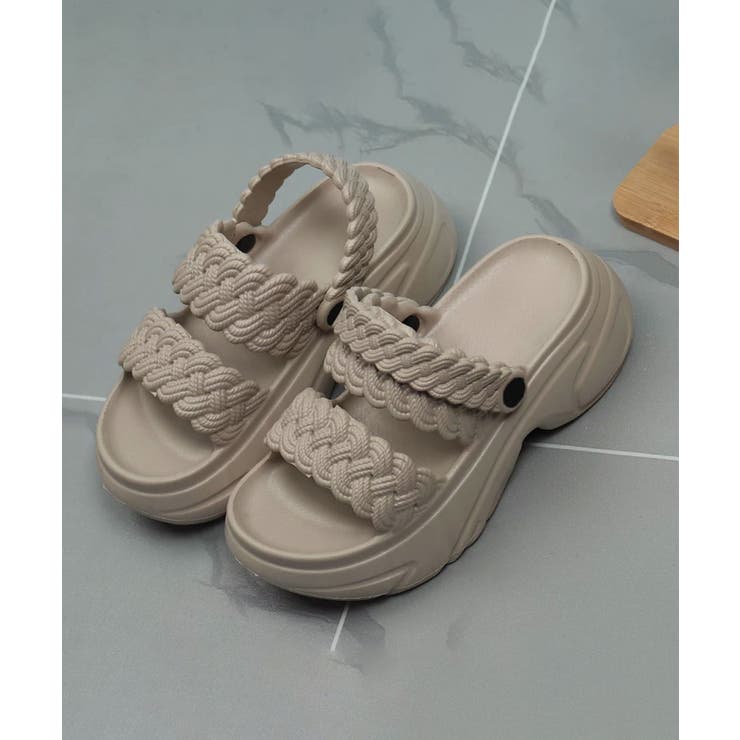 編み込みEVA厚底サンダルレディース美脚 | Miniministore | 詳細画像21 