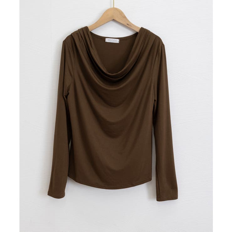 ドレープネックTシャツ 長袖トップス春秋 | Miniministore | 詳細画像21 