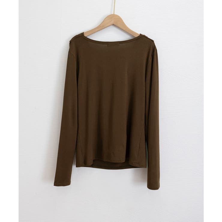 ドレープネックTシャツ 長袖トップス春秋 | Miniministore | 詳細画像22 