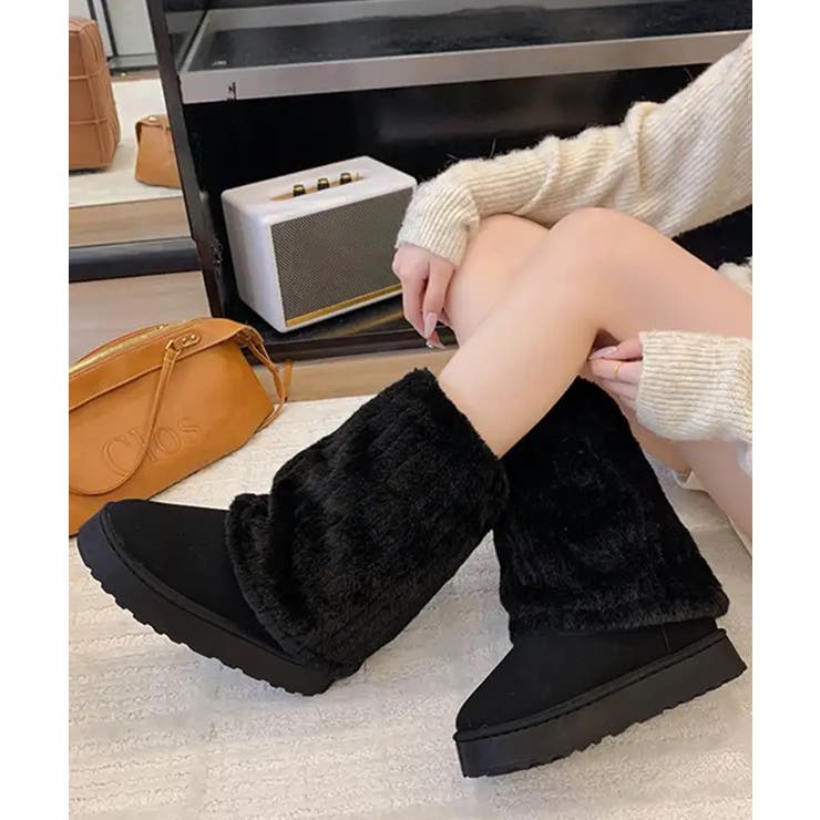 フェイクムートンブーツ 厚底ファーブーツ | Miniministore | 詳細画像2 