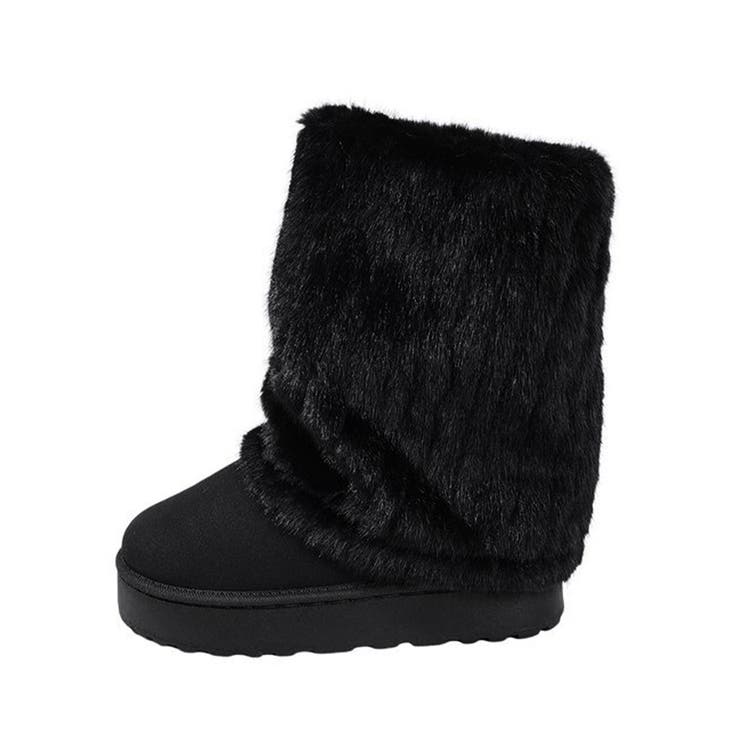 フェイクムートンブーツ 厚底ファーブーツ | Miniministore | 詳細画像23 