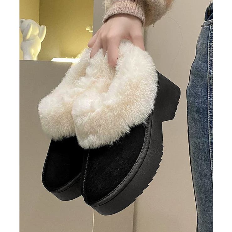 スエード調 ショートムートンブーツ厚底靴 | Miniministore | 詳細画像10 