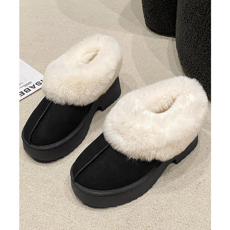 スエード調 ショートムートンブーツ厚底靴 | Miniministore | 詳細画像19 