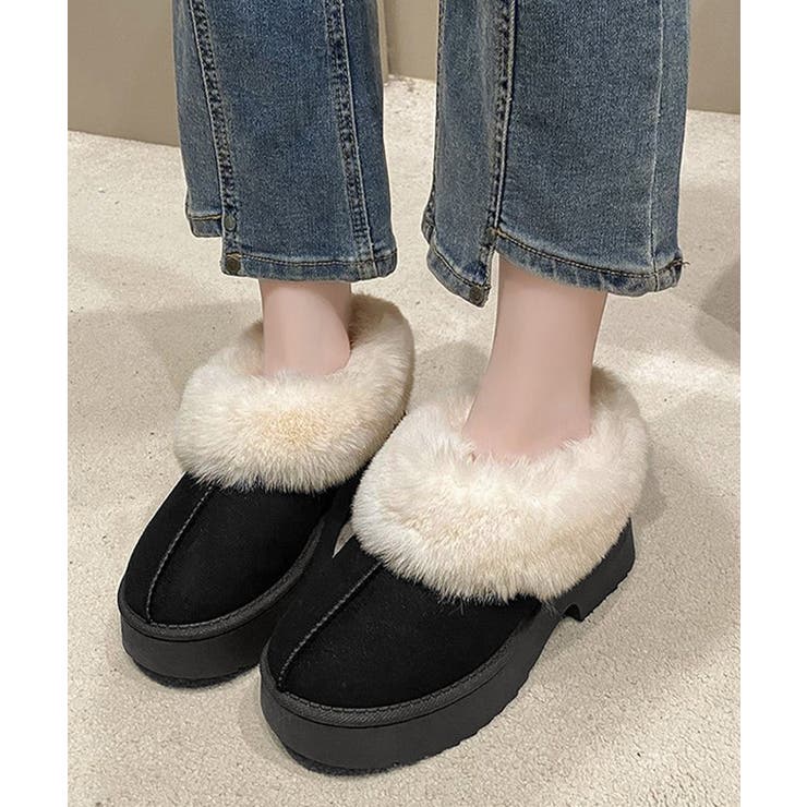 スエード調 ショートムートンブーツ厚底靴 | Miniministore | 詳細画像2 