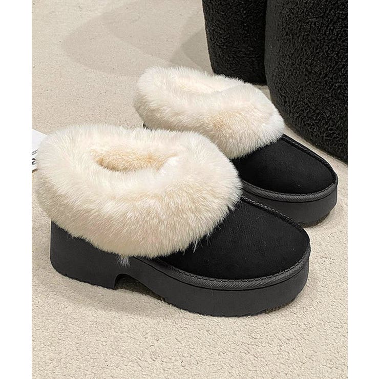 スエード調 ショートムートンブーツ厚底靴 | Miniministore | 詳細画像20 