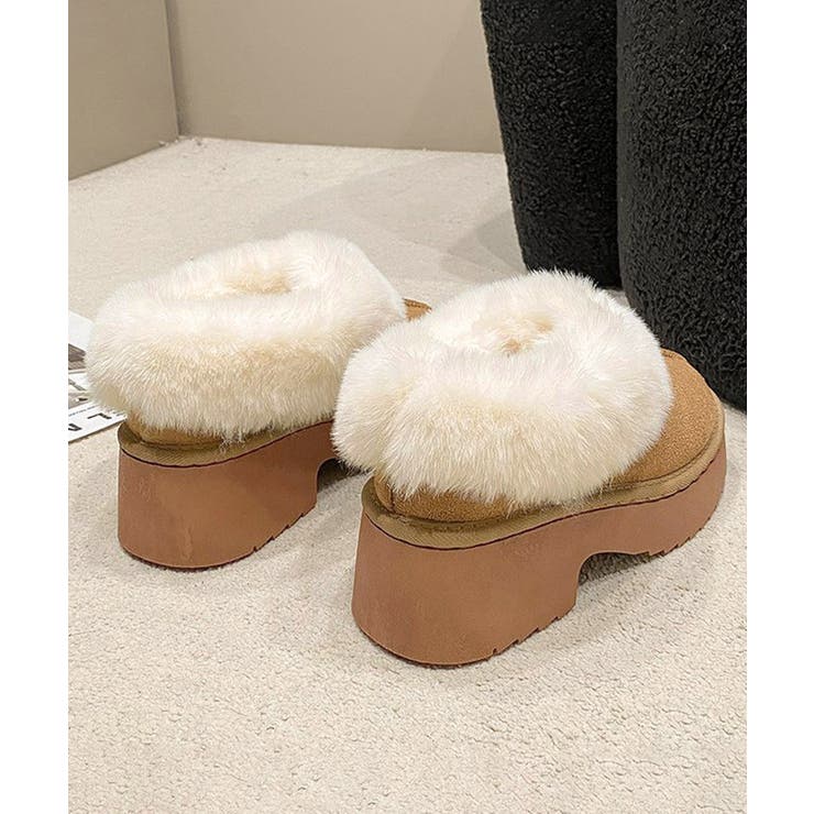 スエード調 ショートムートンブーツ厚底靴 | Miniministore | 詳細画像24 