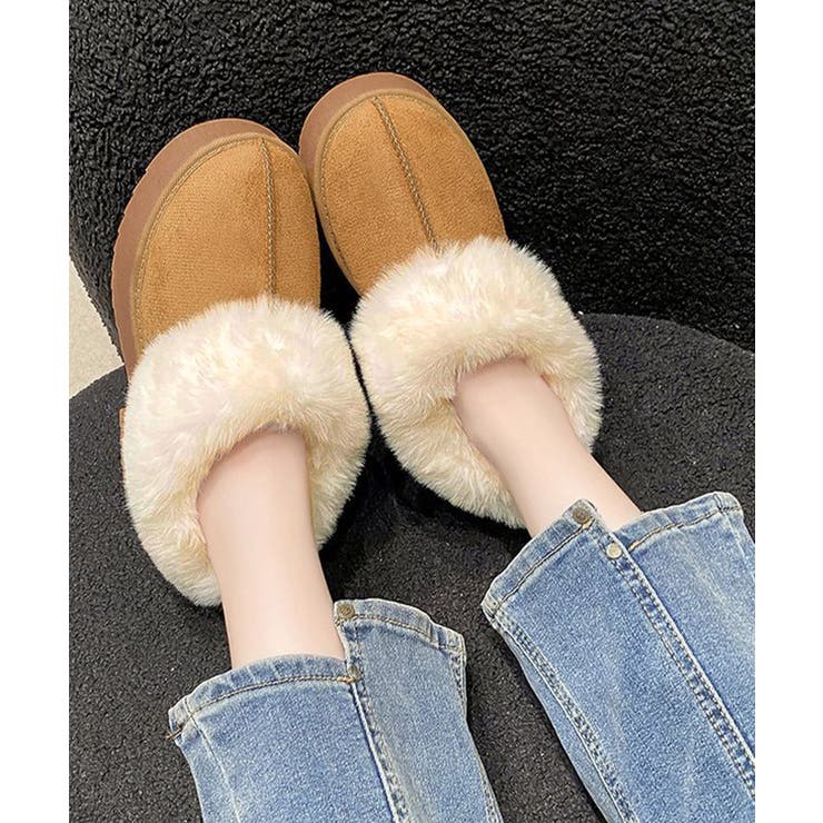 スエード調 ショートムートンブーツ厚底靴 | Miniministore | 詳細画像5 