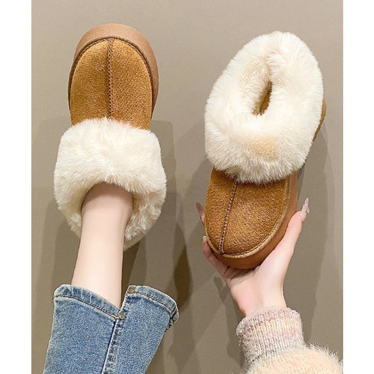 スエード調 ショートムートンブーツ厚底靴 | Miniministore | 詳細画像6 