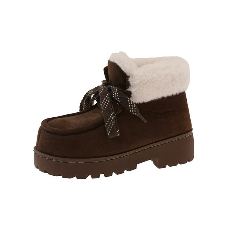 厚底ムートンブーツもこもこショートブーツ | Miniministore | 詳細画像30 