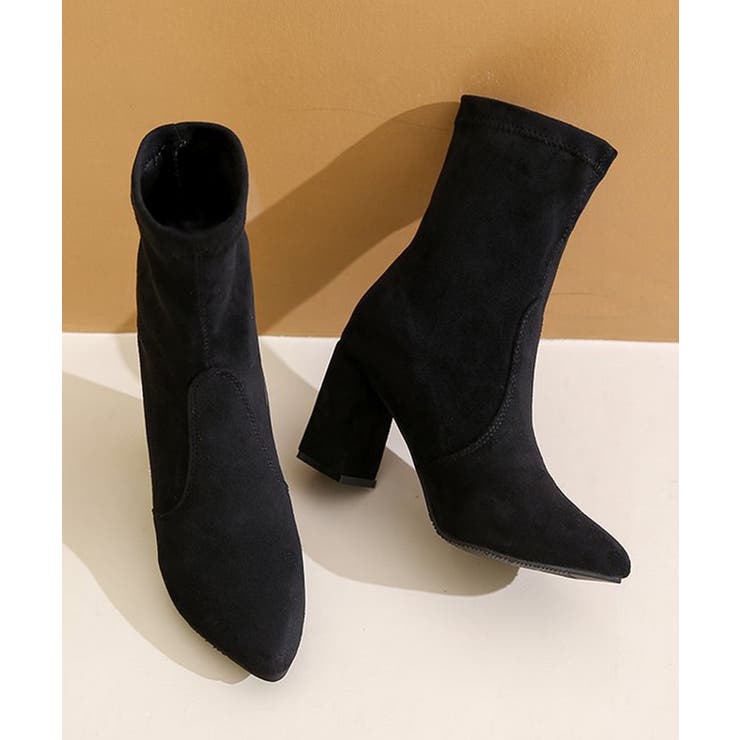 ショートブーツ スエードストレッチブーツ | Miniministore | 詳細画像16 