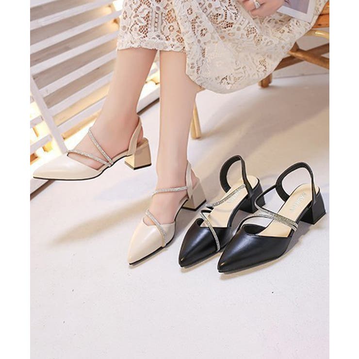 ポインテッドトゥパンプス ラインストーン | Miniministore | 詳細画像11 