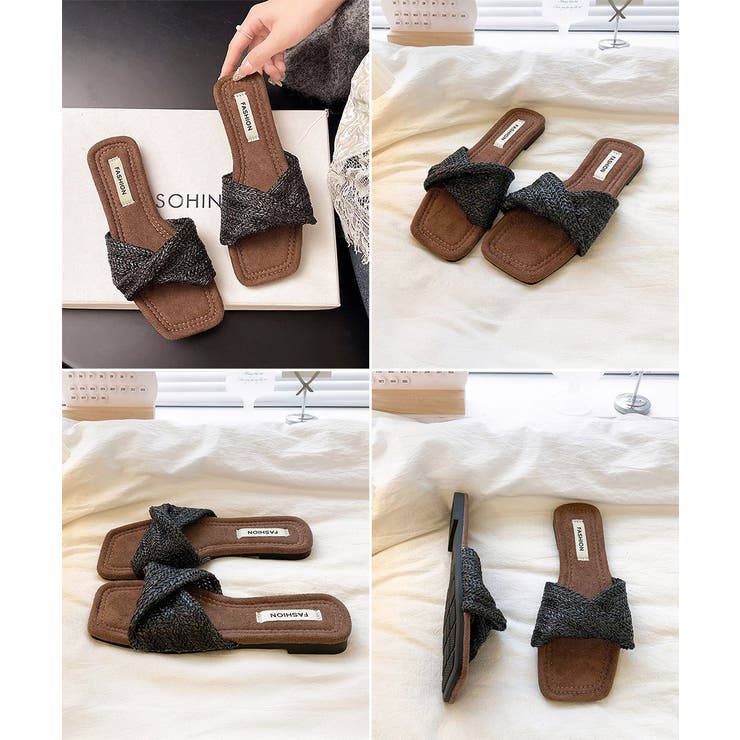 ラフィア調 フラットサンダル レディース | Miniministore | 詳細画像15 