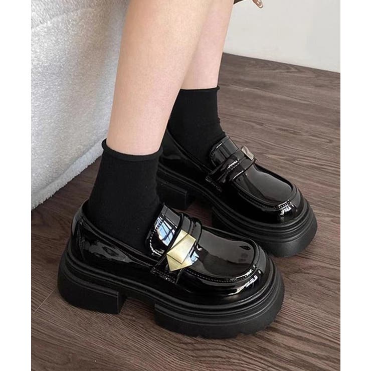 厚底ローファー チャンキーヒールシューズ | Miniministore | 詳細画像18 