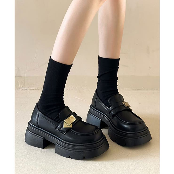 厚底ローファー チャンキーヒールシューズ | Miniministore | 詳細画像3 