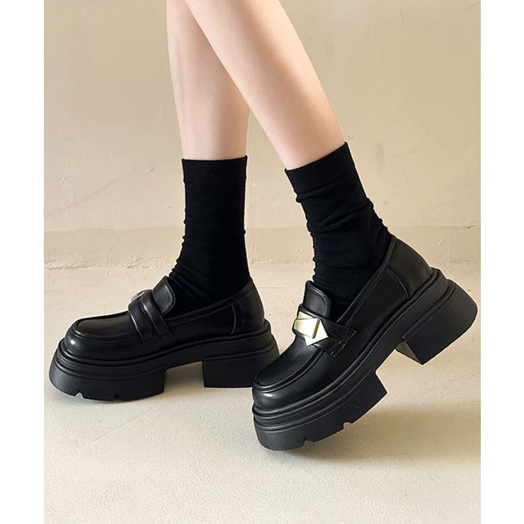 厚底ローファー チャンキーヒールシューズ | Miniministore | 詳細画像4 