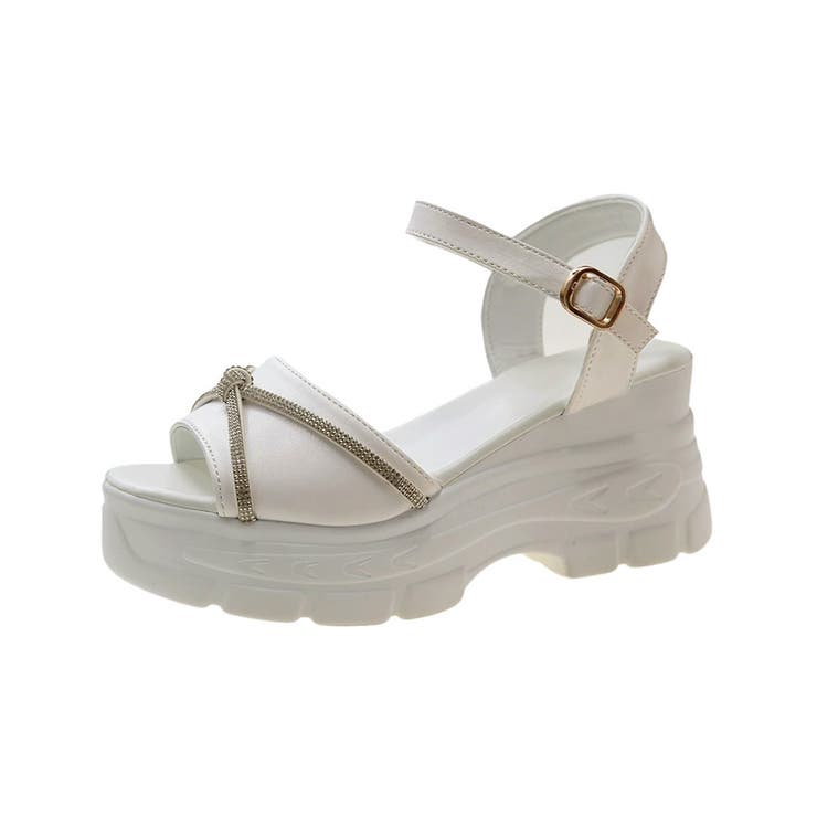 オープントゥ厚底サンダルレディース美脚靴 | Miniministore | 詳細画像19 