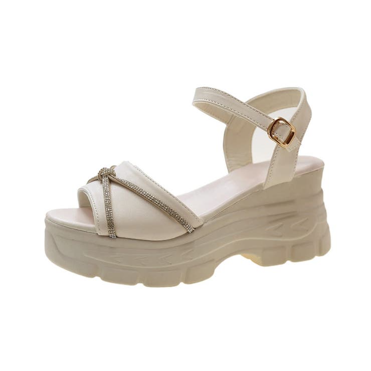 オープントゥ厚底サンダルレディース美脚靴 | Miniministore | 詳細画像20 