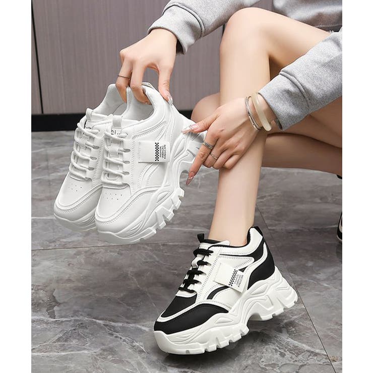 厚底ダッドスニーカー スポーティ美脚くつ | Miniministore | 詳細画像14 