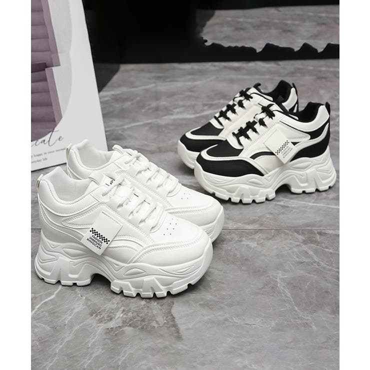 厚底ダッドスニーカー スポーティ美脚くつ | Miniministore | 詳細画像15 