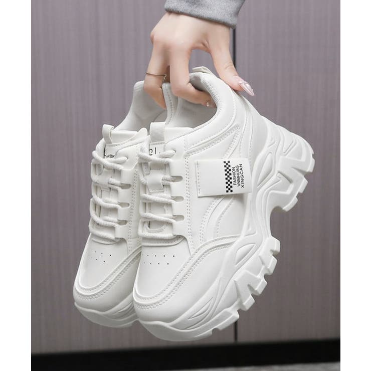 厚底ダッドスニーカー スポーティ美脚くつ | Miniministore | 詳細画像18 