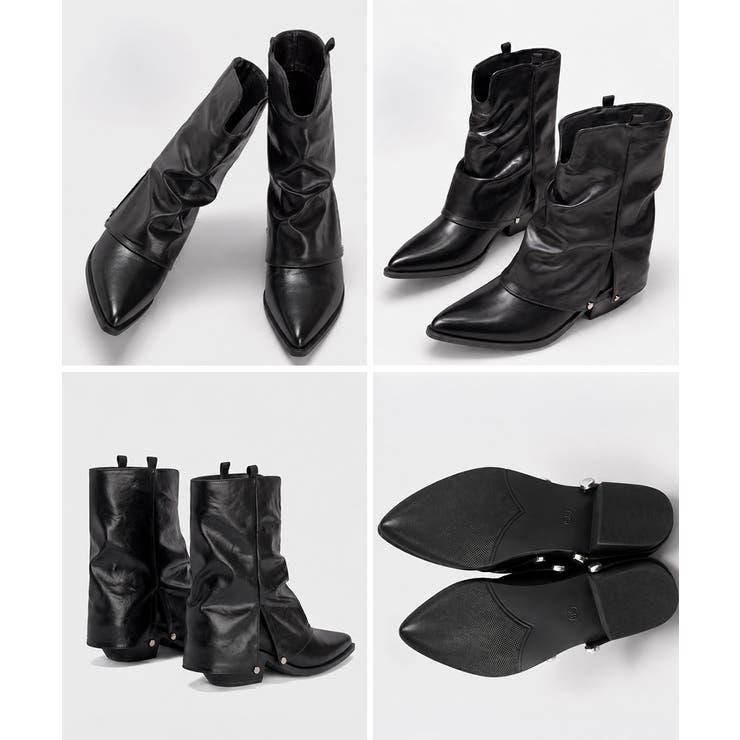 エンジニアブーツウエスタンショートブーツ | Miniministore | 詳細画像30 