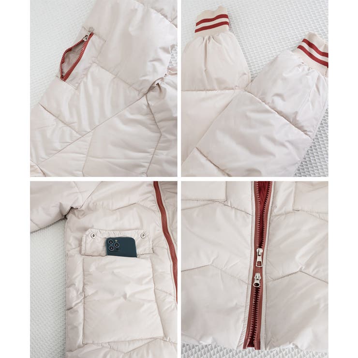 フード付きロングダウンコート中綿アウター | Miniministore | 詳細画像49 