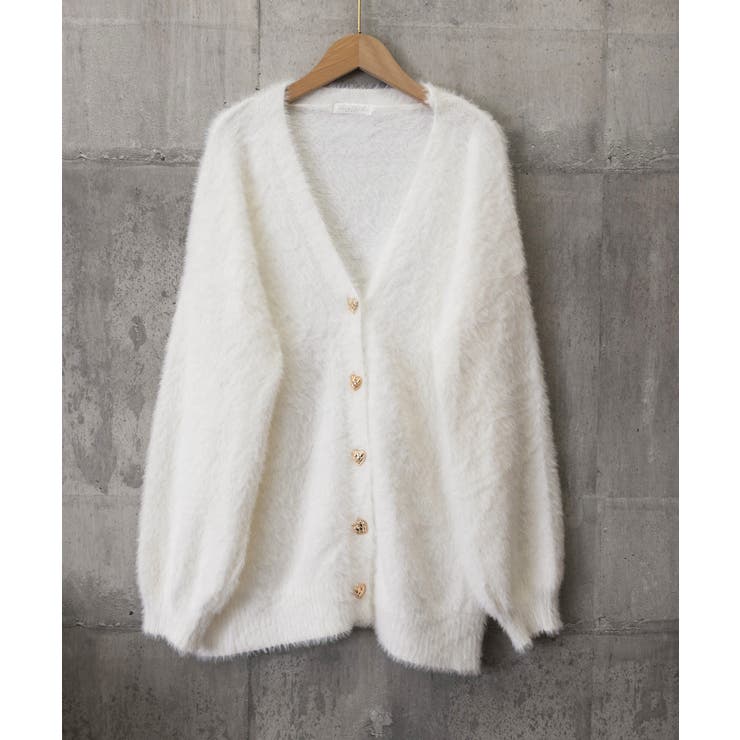 シャギーカーディガンゴールドボタン韓国風 | Miniministore | 詳細画像21 